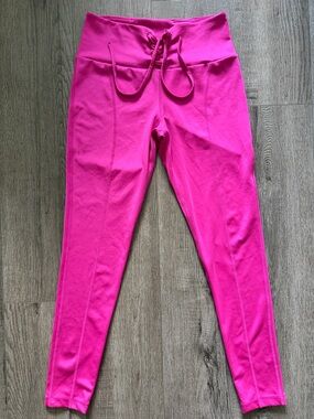 Guess Hot Pink Lace-Up Leggings